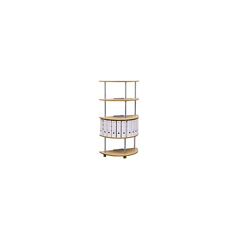 Ordner-Halbkreisregal 4 Etagen Buche RH081BB4