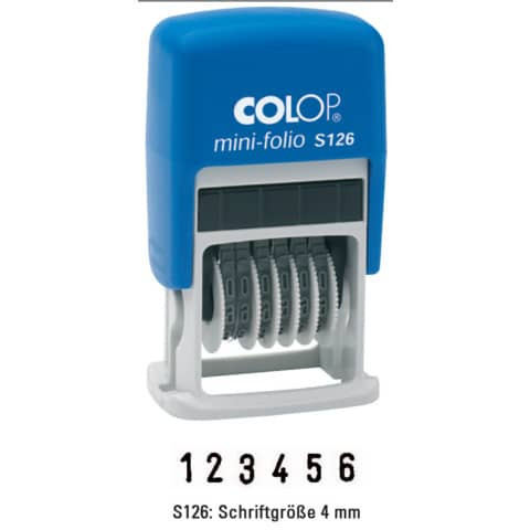 Ziffernstempel Mini-Dater COLOP S126 selbstfärbend 128280