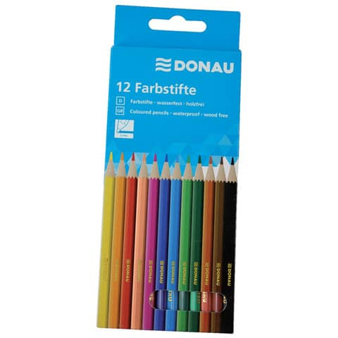 Farbstifte 12 ST DONAU 3810000-99 Kartonetui