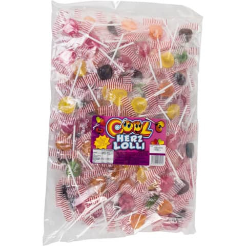 Lutscher Lolli Cool Herz 200x5G sortiert INTERNATIONAL SWEET 5531