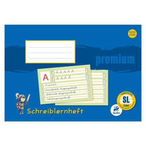 Heft Anfänger A4 16BL Lin.SL STAUFEN PREMIUM 734500901