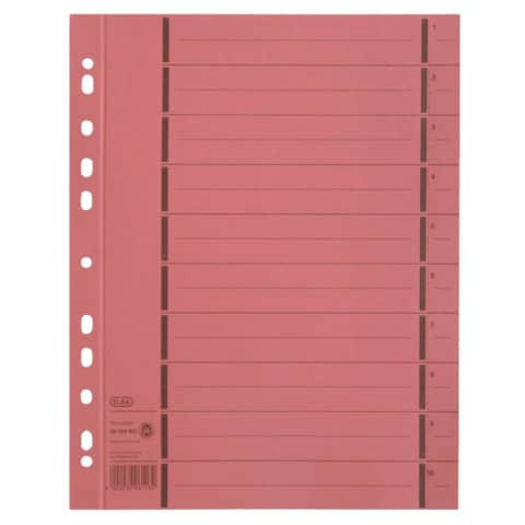 Trennblätter mit Perforation - A4 Überbreite, rot, 100 Stück