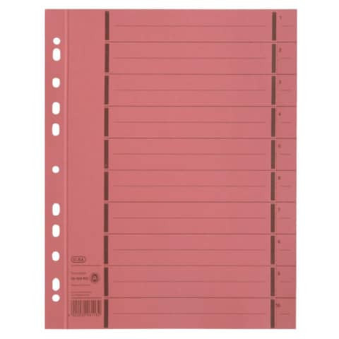 Trennblatt A4 rot ELBA 400004670 100ST