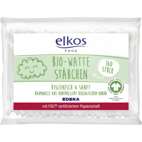 Bio-Wattestäbchen Nachfüller 160 ST ELKOS 6106594005