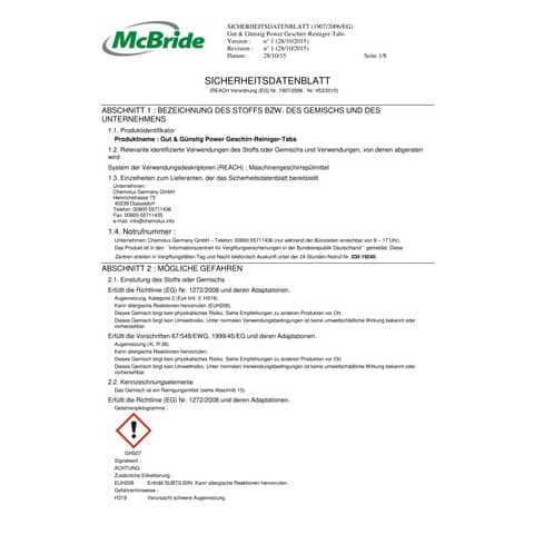 Geschirrspültabs 60ST G&G 3119474009