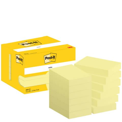 Haftnotizblock 12x100BL gelb POST-IT 656 CY 51x76mm