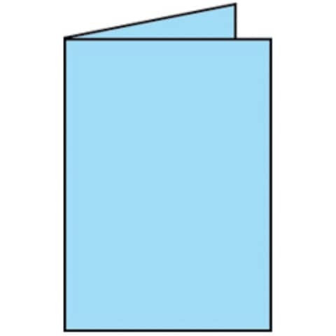 Briefkarte Paperado A5 HD aqua RÖSSLER 164010124 148x210mm gerippt