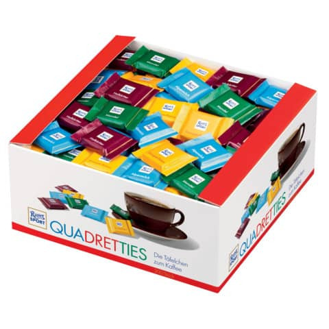 Quadretties Schokoladetafeln - 200 Stück à 5g, 1 kg sortiert