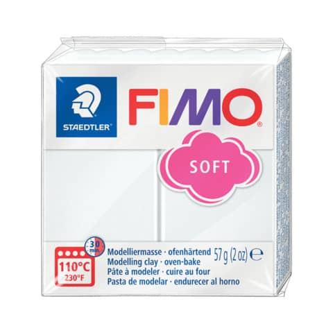 Modelliermasse Fimo weiß STAEDTLER 8020-0 Soft 57g