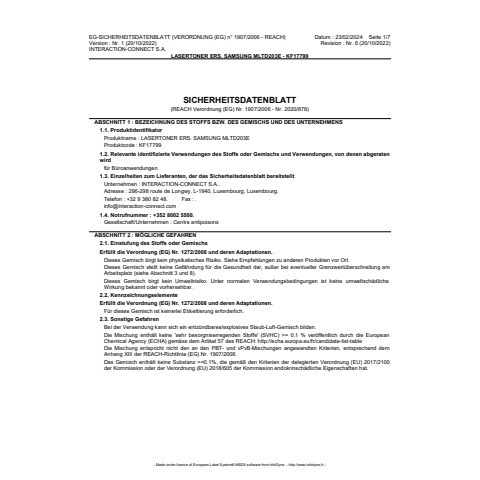 Lasertoner schwarz Q-CONNECT KF17799 Ersetzt MLTD203E