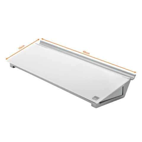 Memoboard Glas Desktop weiß NOBO 1905174