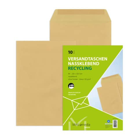 Versandtasche B4 gum. 130g braun 30002554 10ST