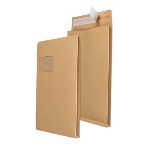 Versandtasche C4 m.Fe HK 120g braun MAILMEDIA 30007067 100ST m.Falte 20mm