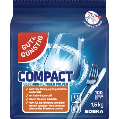 Geschirr-Reiniger Pulver Compact 1,5kg G&G 5528406002