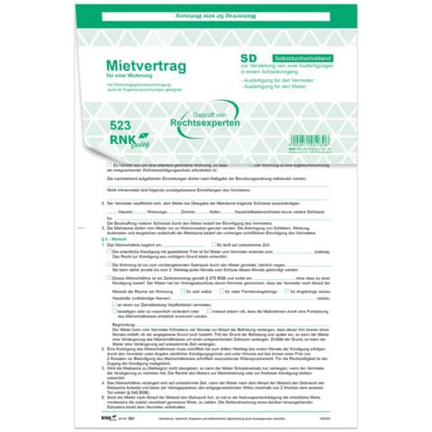 Mietvertrag Universal 10ST RNK 523/10
