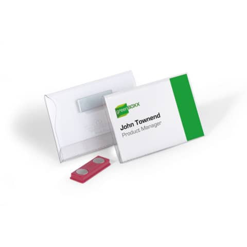 Namensschild 25ST 54x90mm transp. DURABLE 8117 19 magnetisch