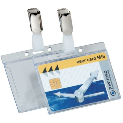 Ausweishalter mit Clip 25ST DURABLE 8005 19 54x87