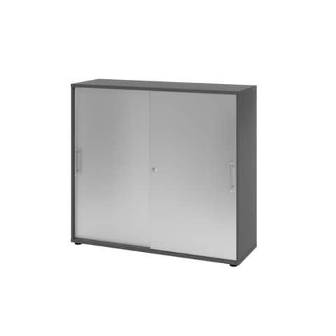 Schiebetürenschrank Graphit/Silber HAMMERBACHER V1753S/G/S/RE