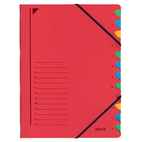 Ordnungsmappe A4 rot LEITZ 3912-00-25 Karton