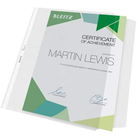 Dokumentenhülle Seitenklappe transparent LEITZ 4764-00-00 A4