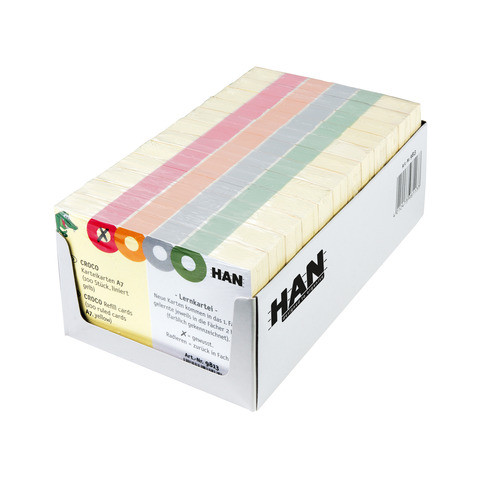 Karteikarte A7 liniert gelb HAN 9813 PG100St