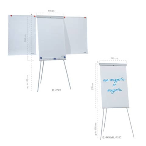 Flipchart grau FRANKEN EL-FC22
