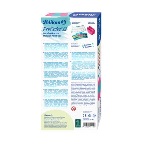 Farbkasten 12ST ProColor türkis/pink PELIKAN 300008241 701198 735 PC/12