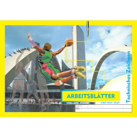 Arbeitsblock A3 100g 10BL PVP 2113 Techn.Zeichnen