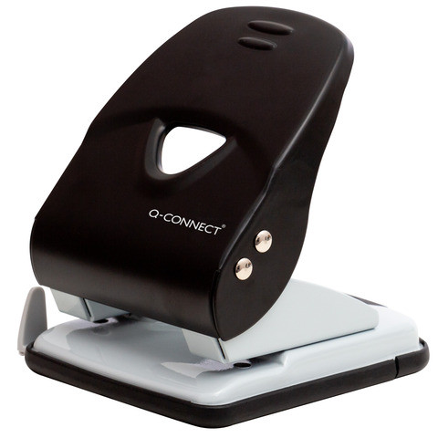 Locher Metall 40 Blatt schwarz/grau Q-CONNECT KF14221