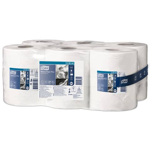 Wischtuch M2 6RL 2-lagig weiß TORK 130044 125m 368Tücher