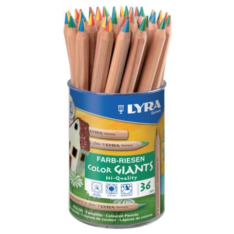 Farbstift Farb-Riese® 4-Color natur LYRA L3933365