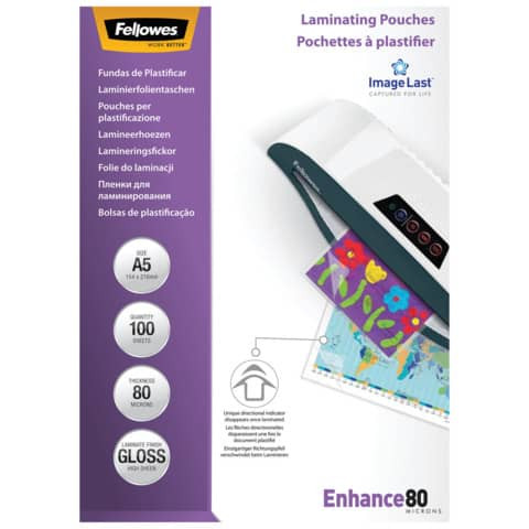 Laminierhülle 100ST A5 FELLOWES 5306002 glänzend