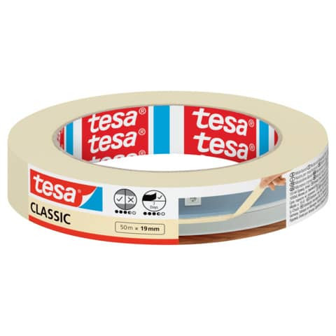 Malerkreppband Classic beige TESA 52803-00000-01 19mm x50m