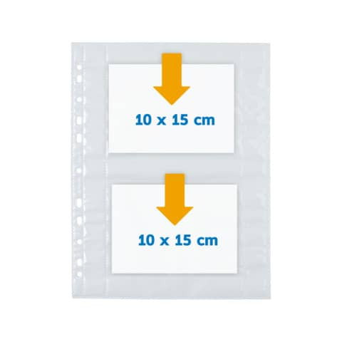 Sichthülle Fotophan 10x15 cm quer weiß HERMA 7586 10 Stück