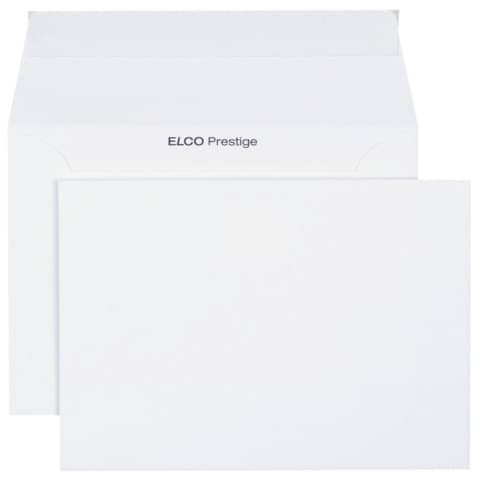 Briefumschlag Prestige - B6, 25 Stück, hochweiß, haftklebend, ohne Fenster