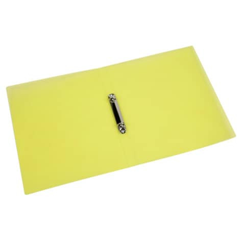 Schulordner A4 transluzent gelb Q-CONNECT KF15291 2 Ring 16mm