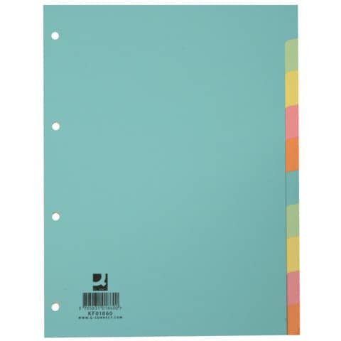 Register - blanko, A4, 10 Blatt, Taben 10-farbig