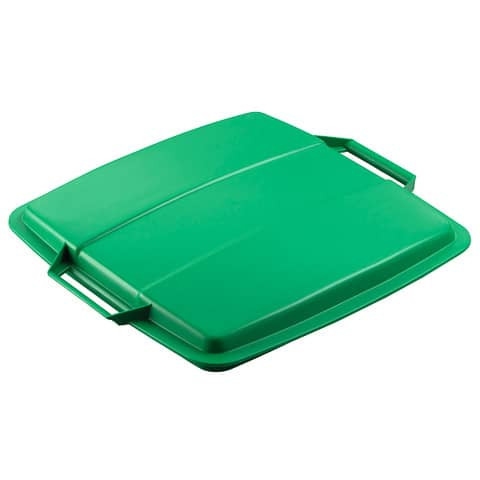 Papierkorb 90L PP+Deckel grau/grün DURABLE VEH2012032 Durabin