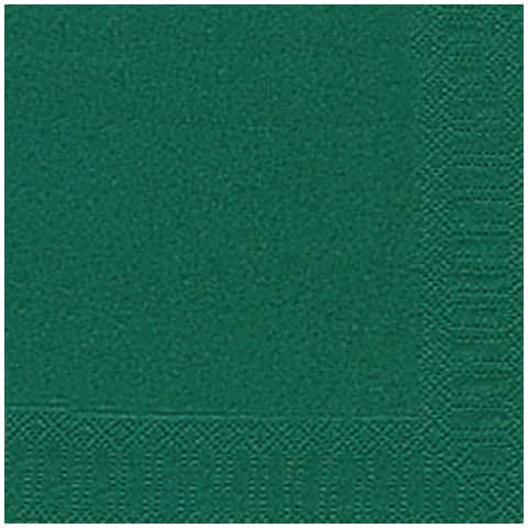 Serviette Zelltuch dunkelgrün 20 Stück DUNI 104049/ 3lagig 33 cm