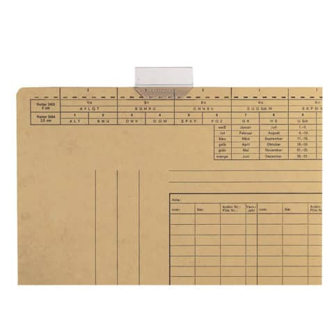 Vollsichtreiter 3-zeilig 50mm 50ST LEITZ 2455-00-00 mit Schild