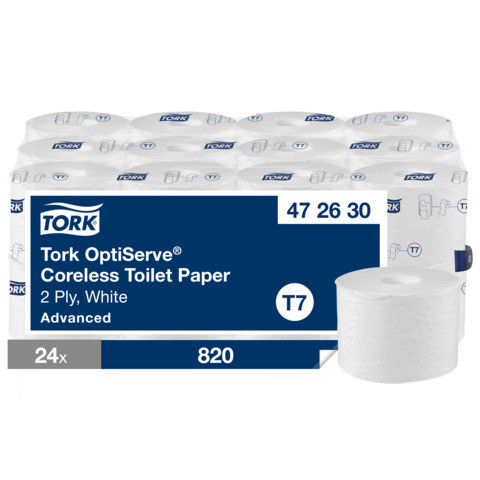 Toilettenpapier 2-lagig 24 Rollen weiß TORK 472630 Sys. T7 Advanced