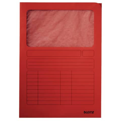Sichtmappe A4 rot LEITZ 3950-00-25 100ST