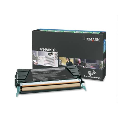 Lasertoner Return schwarz LEXMARK C734A1KG