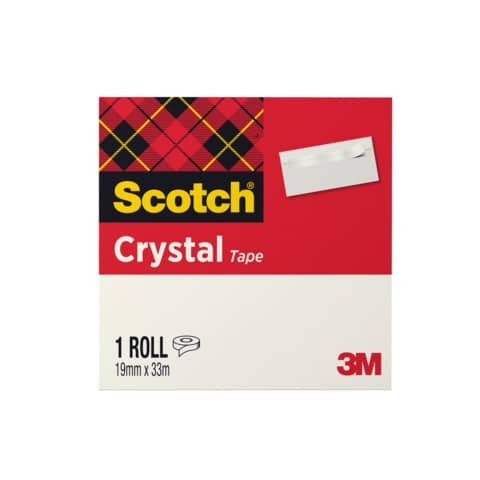 Klebefilm 600 19mmx33m klar SCOTCH C6001933 Crystal Clear