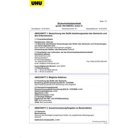 Klebestift Stic 8.2g UHU 60