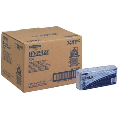 Wischtuch X50 50ST blau WYPALL 7441 1-lagig