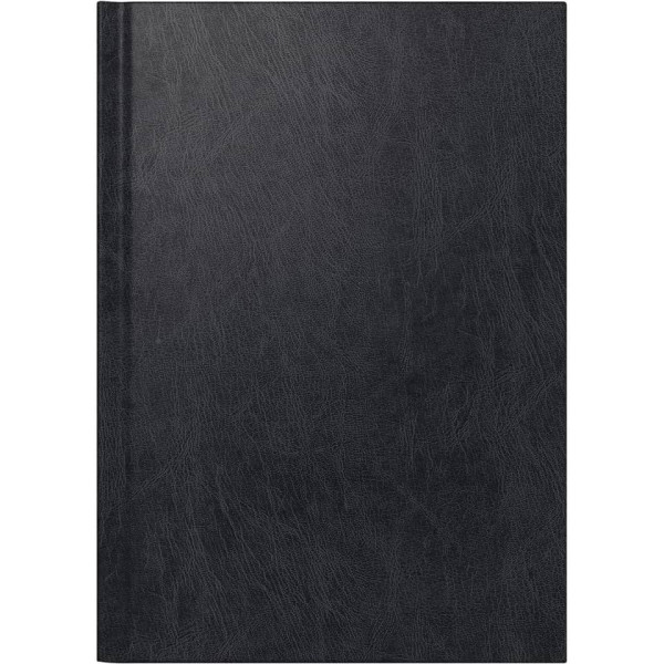Buchkalender, A5, 1T/1S, Balacron, schwarz ALPHA 602691