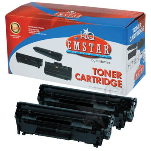 Lasertoner 2ST schwarz EMSTAR H620 Q2612A