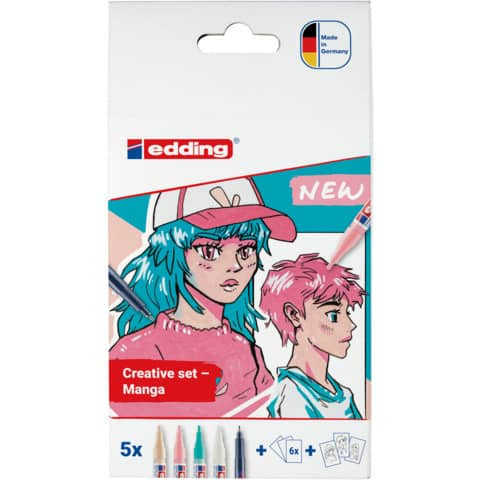Acrylmarkeretui 5ST Manga sortiert EDDING 5300-1800-5-1