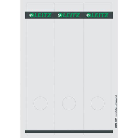 Rückenschild lang breit grau LEITZ 1687-00-85 SK 25x3ST